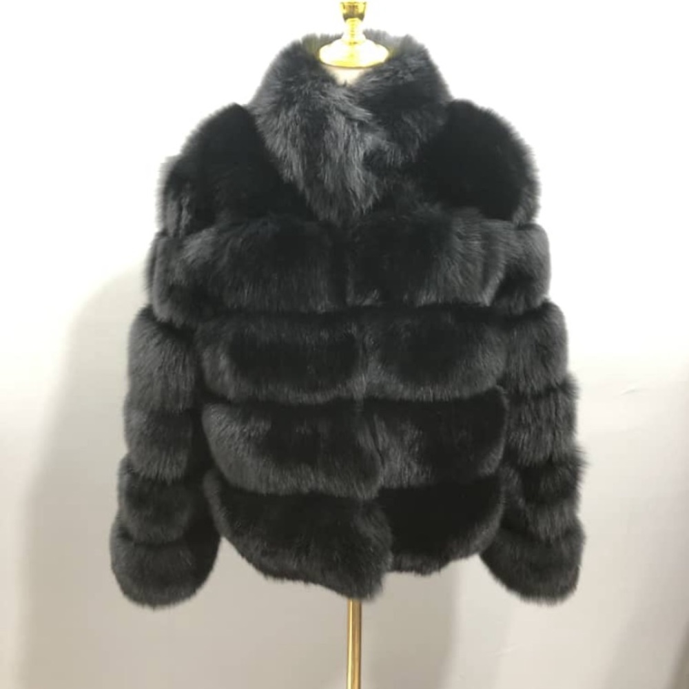 Black fox Fur coat